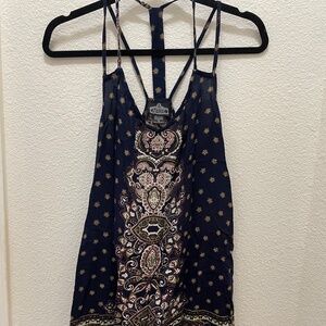 Angie Paisley Strappy Dress